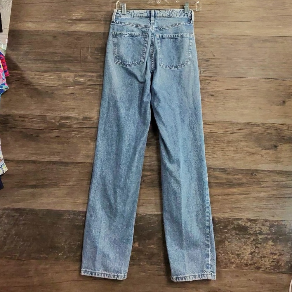 Wild Fable Light Blue High Rise Straight Leg Jeans - Picture 6 of 9